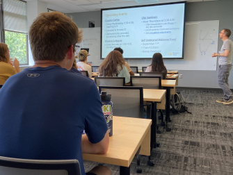 School of Physics Professor David Ballantyne provided an overview of the major during the September 5, 2025 launch event.